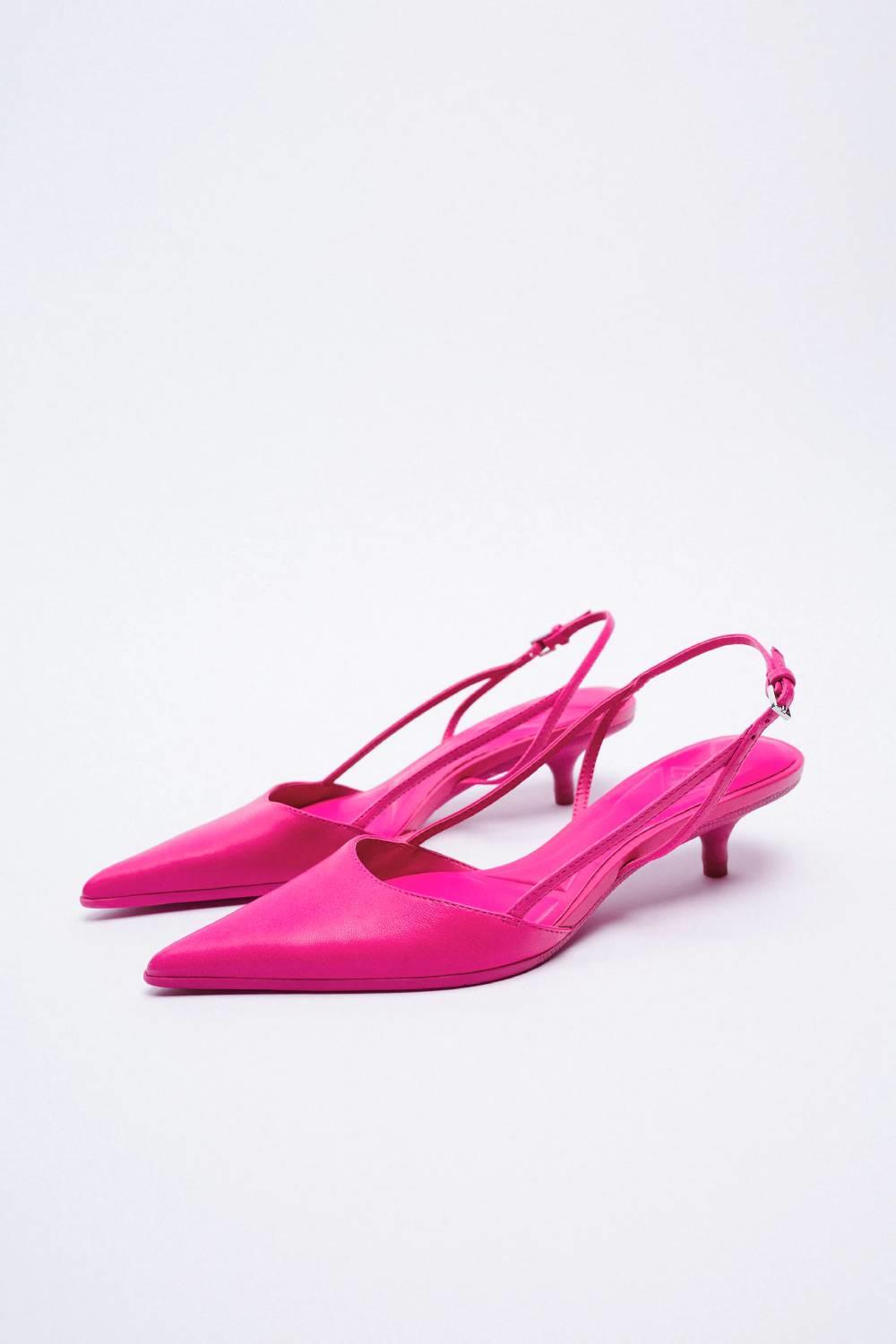 chaussure pompon zara