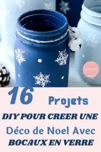 16 Projets DIY Pour Une Jolie Déco de Noel Avec Des Bocaux En Verre