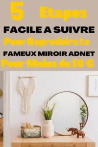 5 étapes DIY pour créer un miroir rond moderne et tendance