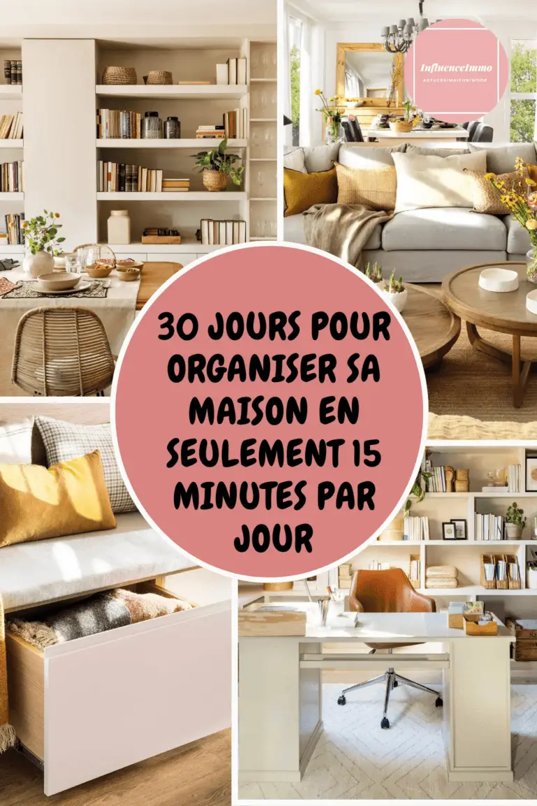 30 jours pour organiser sa maison en 15 minutes par jour