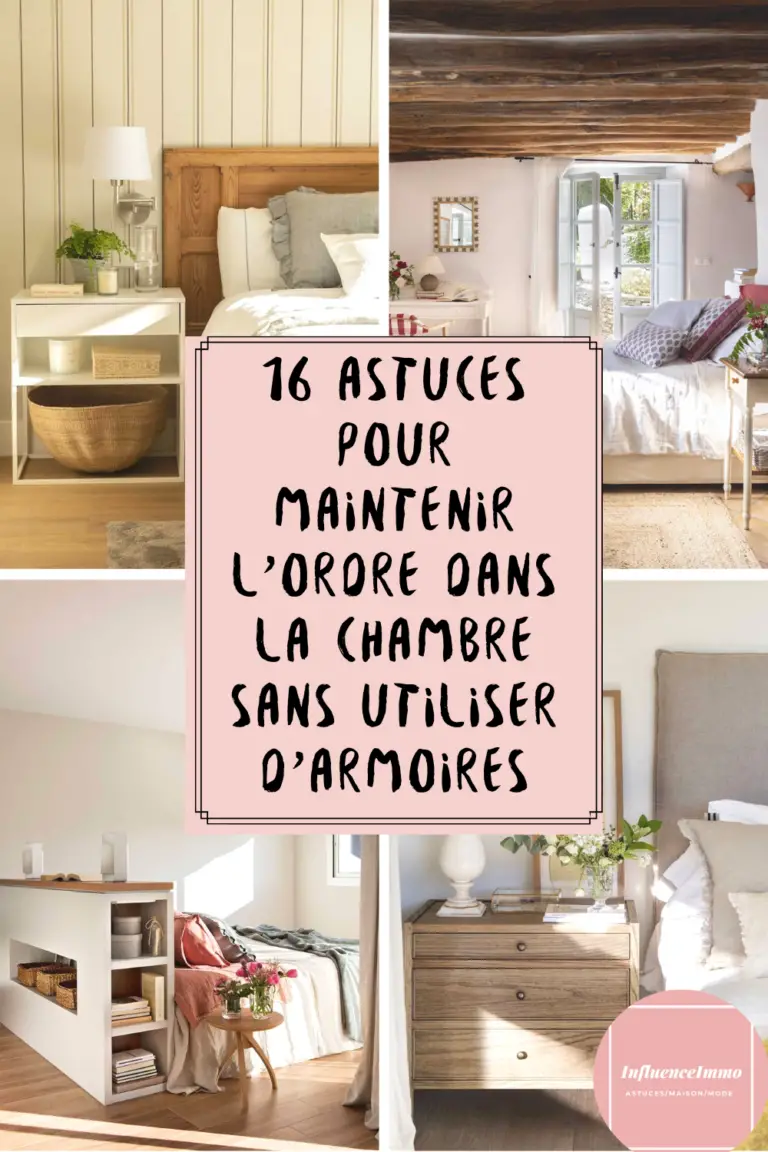 16 Astuces Pour Avoir Une Chambre Rangée Sans Utiliser D'Armoires