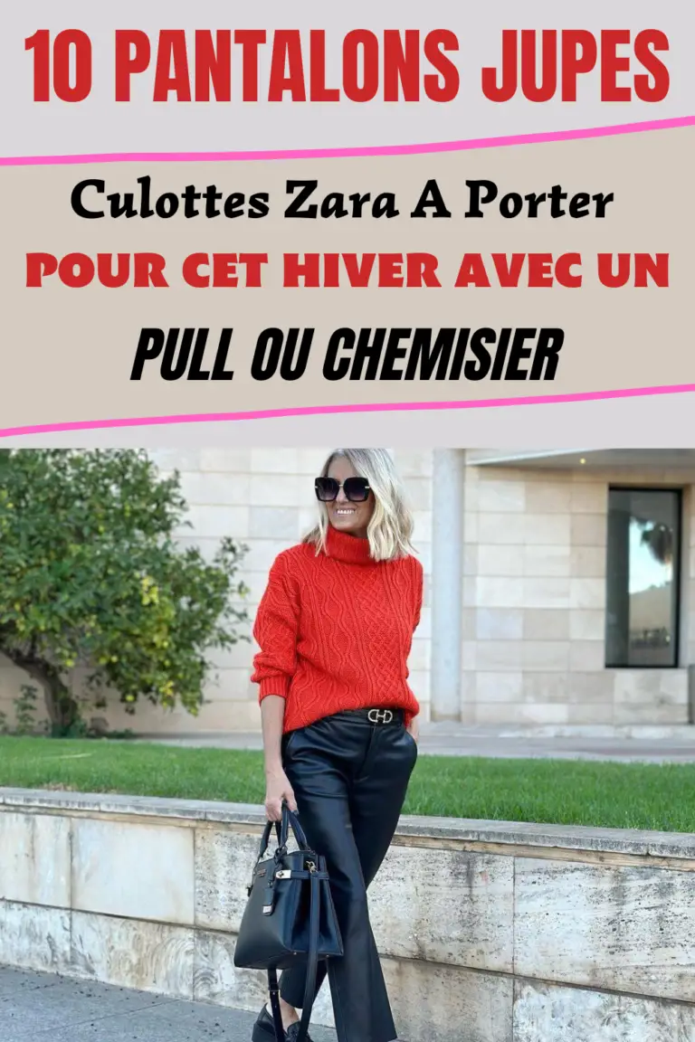 10 Pantalons Jupe Culottes Zara A Porter Pour Cet Hiver