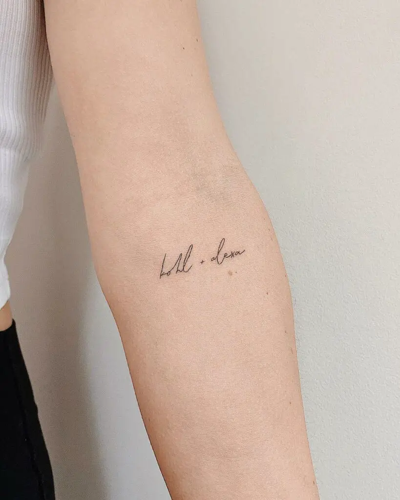 Tatouage Prnom Avant Bras Discretnull