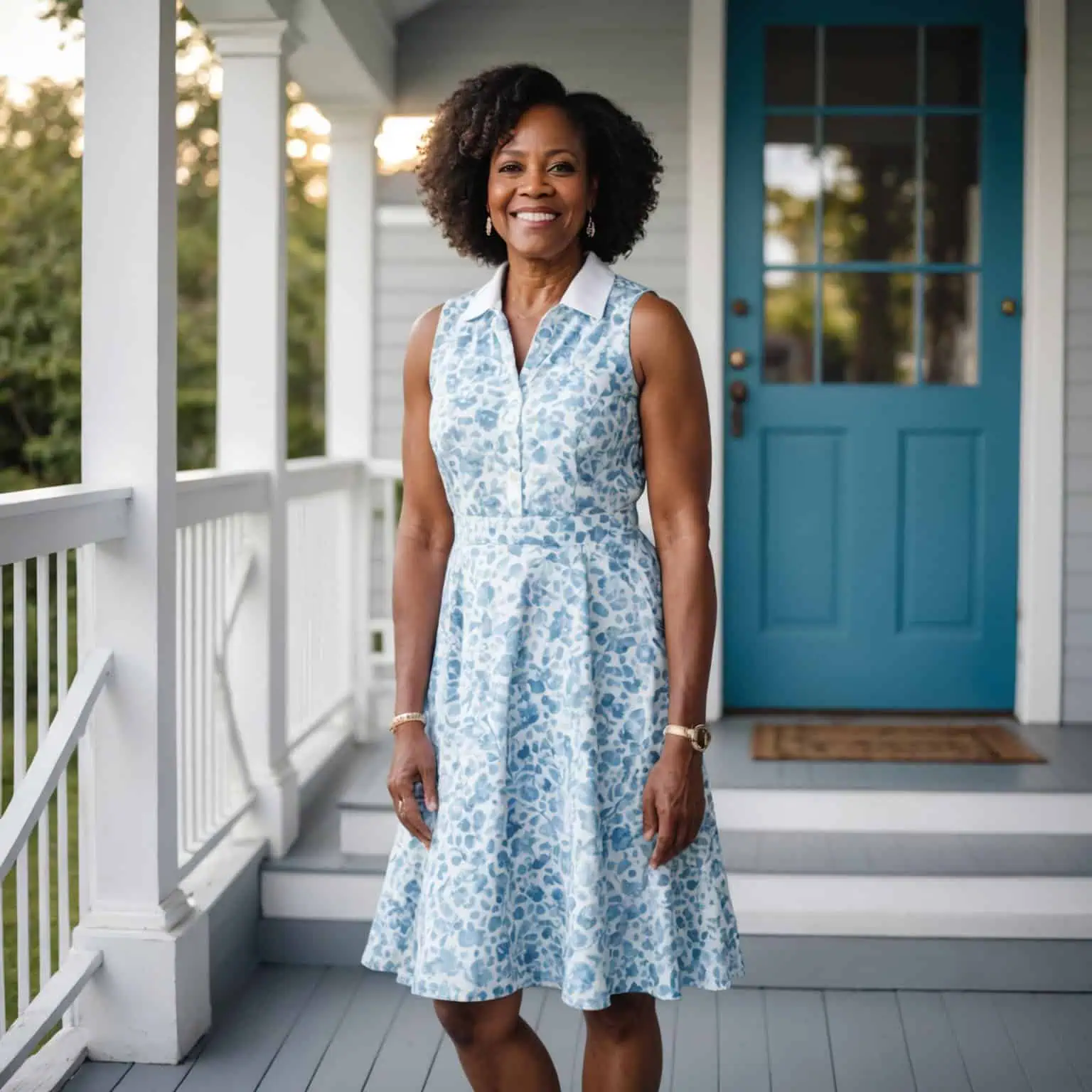 Robe imprimée sans manches : fraîcheur et féminité