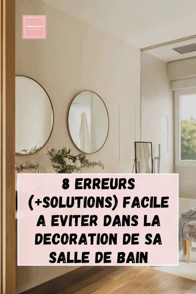 8 Erreurs A Eviter Dans L'Aménagement de Sa Salle de Bain