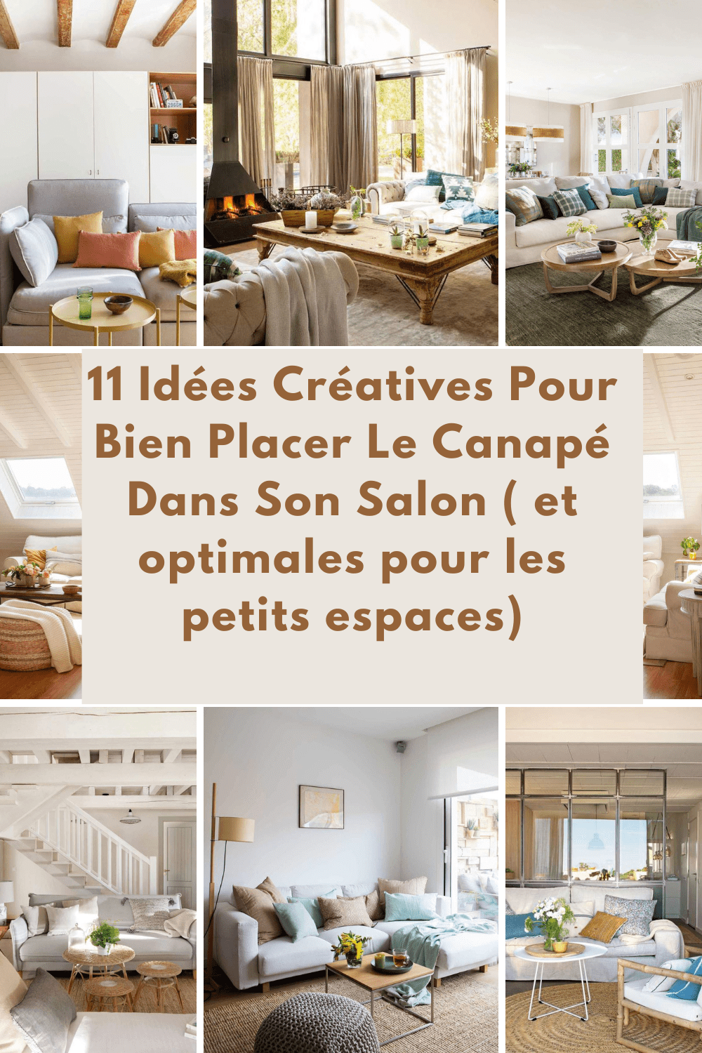 11 photos et idées créatives d'agencement de canapés dans le salon (idéal pour les petits appartements)