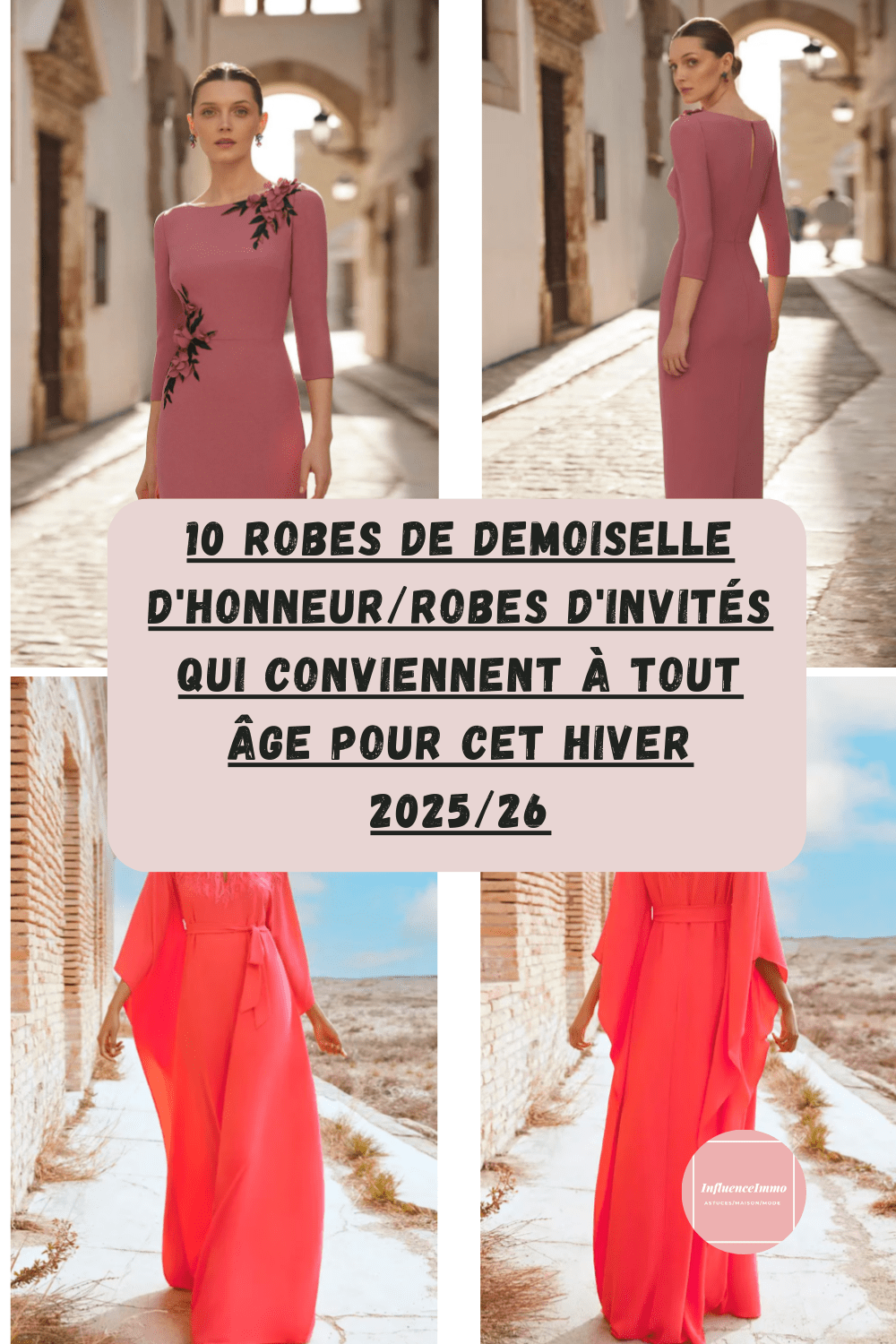 10 Belles Robes D'Invitées ou Demoiselle D'Honneur Qui Conviennent A Tout Age Pour Cet Hiver 2025/26