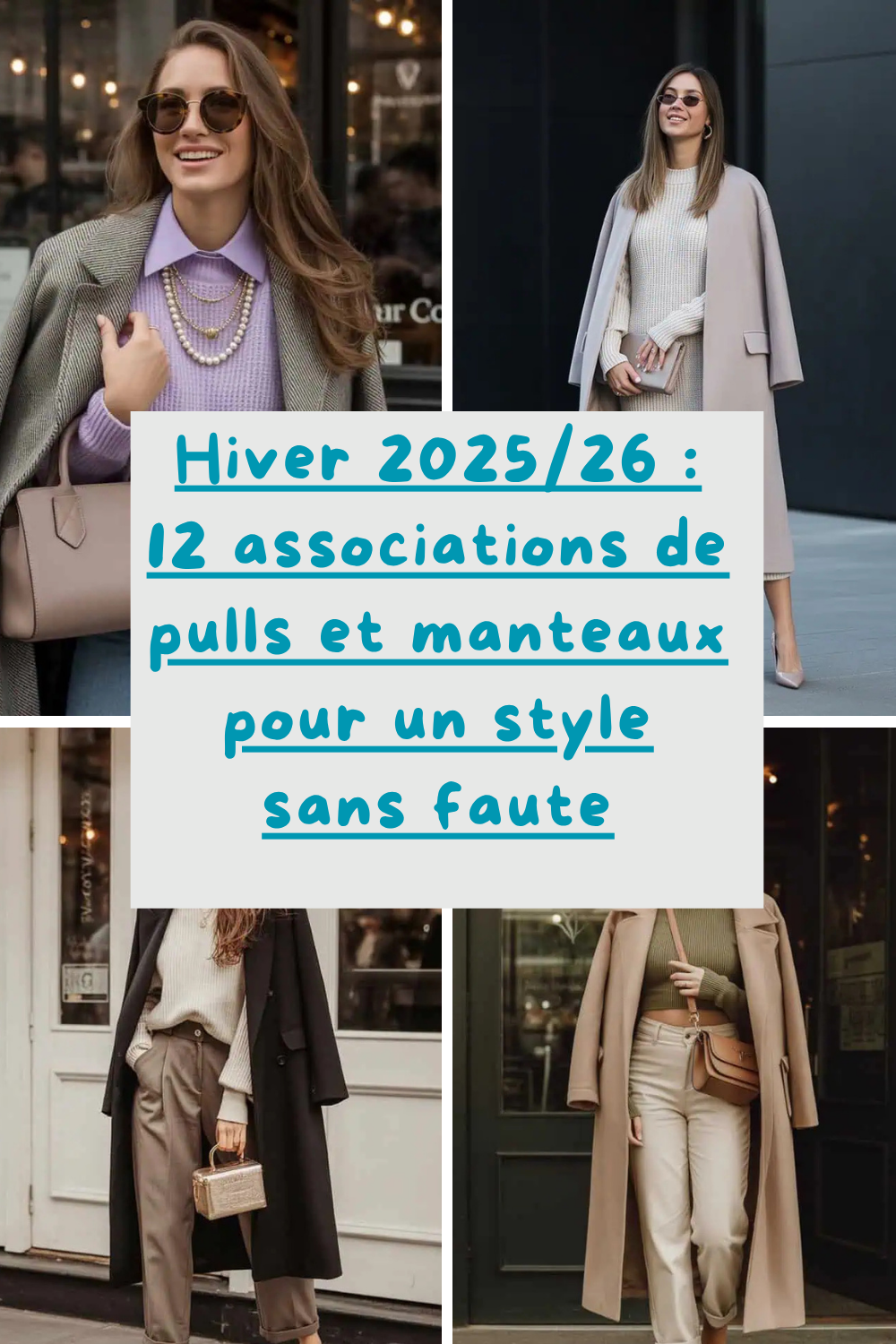 12 tenues hivernales élégantes à base de pulls et de manteaux tendance