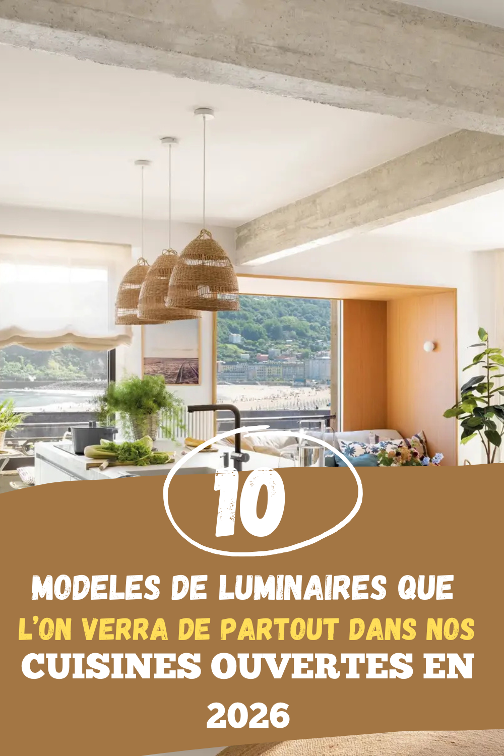 Éclairage de cuisine ouverte : 10 luminaires design et tendance pour 2026