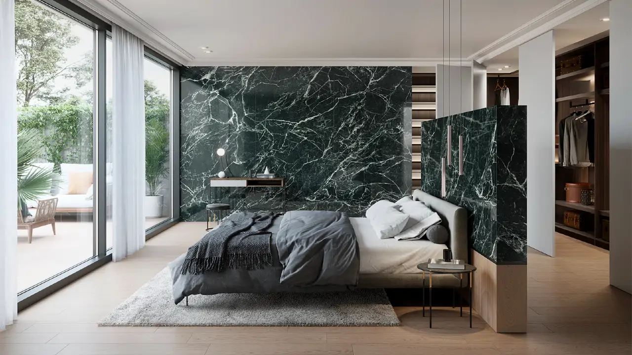 Carrelage grand format 2026 : effet surface continue et rendu haut de gamme Carrelage grand format mural : tendance 2026 avec moins de joints et effet luxe