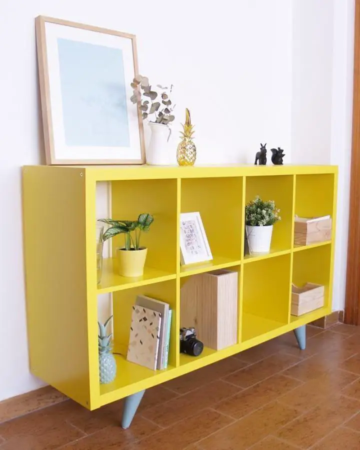 Kallax jaune : meuble statement qui réveille la déco